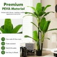 thumbnail image 6 of Gymax 5 FT Artificial Tree Fake Banana Plant Faux Tropical Tree for Indoor & Outdoor, 6 of 10
