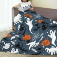 thumbnail image 6 of Pofeuu Halloween Print Ultra-Soft Micro Fleece Blanket,for Bed Or Sofa,All Season Throw Blankets Flannel Blanket-60"x50", 6 of 7