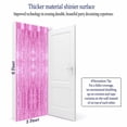 thumbnail image 3 of 2/3Pcs Foil Fringe Curtain Door Curtain Metallic Tinsel Photo Backdrop Party Wedding Decoration 3ftx8ft, 3 of 5