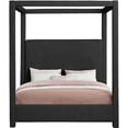 thumbnail image 7 of Meridian Furniture Eden Contemporary Boucle Fabric King Bed in Black, 7 of 7