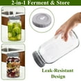 thumbnail image 6 of Wavraging Fermentation Jars with Weights & Airlocks, 2 Pack 64oz Glass Fermenting Kit with Lids for Sauerkraut, Kimchi, Pickles, Kombucha & Canning, 6 of 7