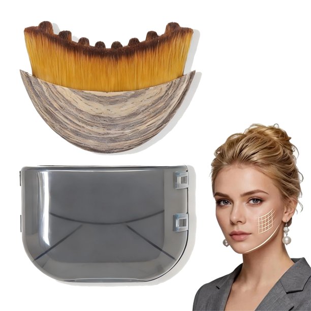 Brocha para esculpir el contorno facial con drenaje linfático