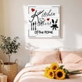 thumbnail image 4 of Canvas Wall Art Kitchen Tableware Canvas Art Print Love Pictures Wall Decor for Living Room Bedroom Artwork Decorations Stretched Framed Ready to Hang 10"x10", 4 of 9