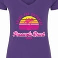 thumbnail image 4 of Inktastic Summer Enjoy the Sunshine Pensacola Beach Florida in Pink Women's V-Neck T-Shirt, 4 of 5