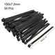 thumbnail image 2 of Bridas de Cable Negras Reutilizables de 150mmx7.2mm, Bridas Ajustables de Nylon, Paquete de 50, 2 of 3