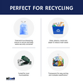thumbnail image 4 of Plasticplace 4.2-4.8 Gallon Drawstring Tinted Blue Trash Bags Compatible with simplehuman Code V, 100 Count, 4 of 8