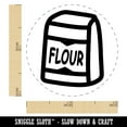 thumbnail image 2 of Bag of Flour Baker Baking Self-Inking Rubber Stamp Ink Stamper - Yellow Ink - Mini 1/2 Inch, 2 of 7