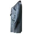 thumbnail image 5 of Valueadd Women's Shirts Solid Long Sleeve Velvet Jacket Open Front Cardigan Coat Outerwear With Pockets, 5 of 6