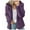 A-Purple, variant on Cnbwig Winter Coats for Women Double-Faced Pile Coat Warm Thick Solid Color Coat Lapel Long Sleeve Long Jacket Outerwear Daily Coats for Ladies A-Black 3XL