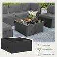 thumbnail image 2 of Danrelax 7-Piece Outdoor Sectional Sofa Patio Conversation Set, PE Rattan Wicker Furniture, Steel Frame in Gray w/ Gray Rattan, 2 of 7