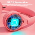 thumbnail image 3 of Wireless Headphones Over Ear, Hifi Sound Headset with Microphone Support TF Card for Cellphones Tablets Smartphones Laptop Computer PC, 3 of 8