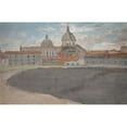 thumbnail image 2 of Ernst Schiess 18x13 Gold Ornate Wood Frame and Double Matted Museum Art Print Titled - Italian Domed Catherdral, 2 of 4