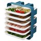 thumbnail image 4 of Rejillas De Drenaje De Cocina Estante De Cocina Montado En La Pared Bandejas De Preparación No Perforadas Bastidores De Vegetales De Cocina Bandejas De Verduras Superpuestas De ANGGREK Multi Layer Trays, 4 of 8