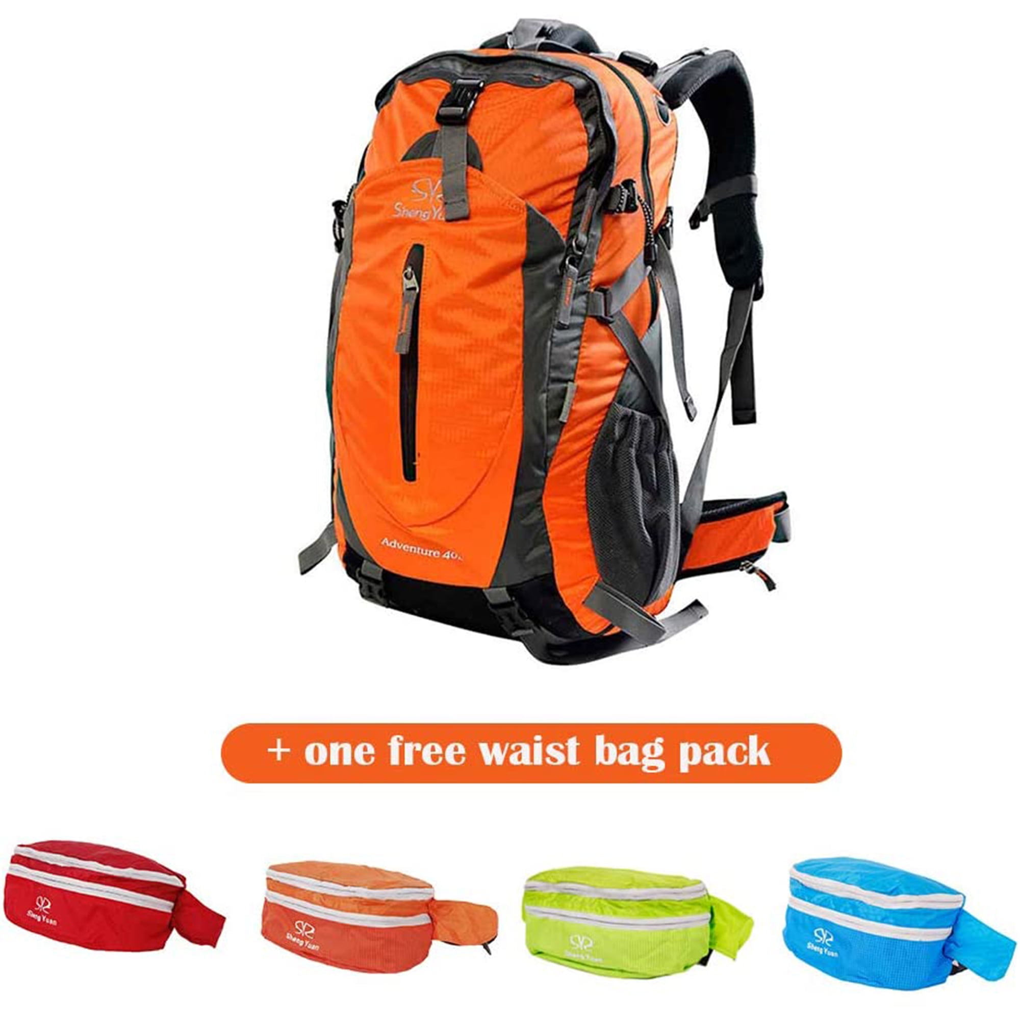Packable Hiking Backpack WOOMADA 35L 40L Lightweight Water Resistant Nylon Backpack Outdoor Travel Hiking Daypack 