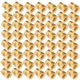 thumbnail image 3 of 100pcs Thread Knurled Brass Threaded Heat Set Heat Resistant Insert Embedment Nut for 3D Printer (Golden), 3 of 7