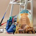 thumbnail image 3 of El Arca y el Cerdo Hormiguero Mochila de Cuerdas para Deportes y Gimnasio, Bolsa de Cuerdas Resistente al Agua, Bolsa Cinch, 30×40cm, 3 of 6