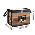 thumbnail image 4 of pstuiky Book Storage Box Transparent Dustproof Foldable 37X23X31.5Cm Desktop Organizer Classroom Home Use, 4 of 7