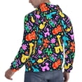 thumbnail image 6 of Goofa Colorful Air Balloons1 for Men's Hooded Sweatshirt - Lightweight Pullover Hoodie with Kangaroo Pocket, Perfect for Everyday Wear-Medium, 6 of 7