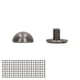 thumbnail image 2 of 8mm 100 juegos de remaches de cuero Kit portátil pequeño redondo forma de seta aleación dura galvanizado decorativo remaches de cuero gris plateado, 2 of 5