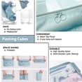 thumbnail image 4 of 6 Set Packing Cubes, Travel Luggage Packing Organizers-Light blue, 4 of 5