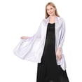 thumbnail image 3 of Hanerdun Womens Satin Shawl Wraps Wedding Party Scarf Soft Scarves for Bridal Evening Dresses Purple, 3 of 5