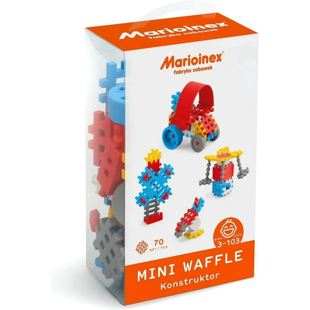 Minibloque para gofres Construction Playset Marioinex Blue, 70 unidades