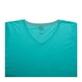 thumbnail image 3 of Playera Fruit Of The Loom para Mujer, Cuello V Manga Corta Claro Azul Talla CH, 3 of 4