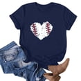 thumbnail image 1 of Haut T-Shirt à Col Rond Amusant pour Femmes, Blouse à Manches Courtes à Imprimé Mode, 1 of 3