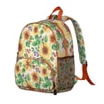 thumbnail image 3 of Floral and Bee Students Backpack - Rustic Yellow Sunflower and Butterfly Pattern with Vintage Farmhouse Style, Lightweight Waterproof School Bag for Students, 3 of 4