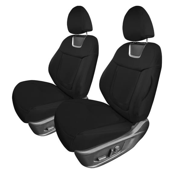 For Hyundai Tucson 2022-2024 FH Group PU Leather Custom Fit Car Seat Covers - Black Front Seats