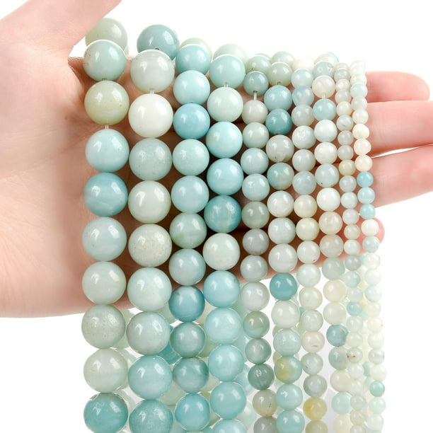 18 Cuentas De Jade Natural - 6 Mm, Acabado Mate Y Pulido, Para Joyería DIY, Pulseras, Collares Y Manualidades