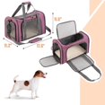 thumbnail image 2 of Mr. Pen- Bolsa transportadora para mascotas, color rosa, con lados suaves, para gatos y perros, para viajes, 2 of 9