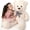 white-Teddy, variant on MorisMos 39in Large Blue Teddy Bear Stuffed Animal, Big Soft Curly Plush Bear with Classic Plaid Bow