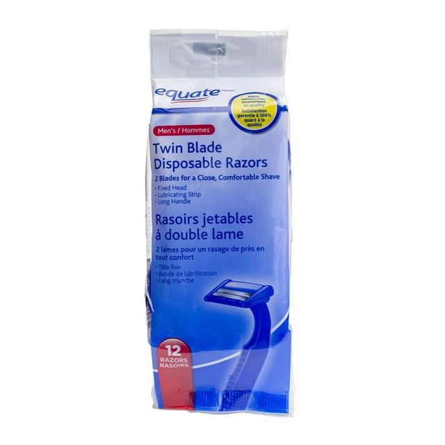 Equate Twin Blade Disposable Razors for Men