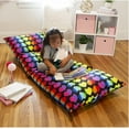 thumbnail image 6 of Wildkin Kids Pillowcase Lounger Cover – Travel-Friendly Sleepover Lounger, Fits Standard Pillows (Pillows Not Included), Soft Cotton Blend, Fun Patterns for Boys & Girls - Rainbow Hearts, 6 of 7