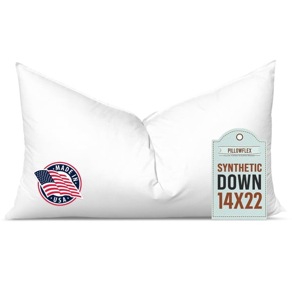 Relleno de almohada Pillowflex, plumón sintético, 14 x 22 cm, ultrasuave