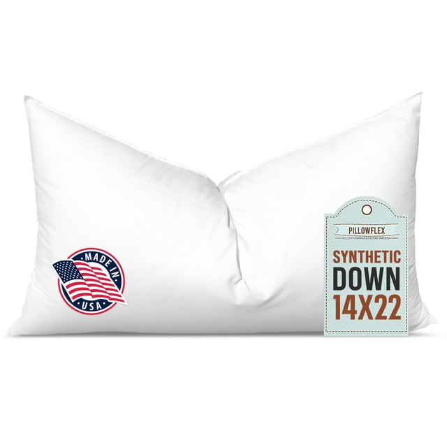 Relleno de almohada Pillowflex, plumón sintético, 14 x 22 cm, ultrasuave