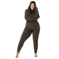 thumbnail image 2 of Fruit of the Loom Women's Stretch Fleece Thermal Top and Bottom Set, Sizes S-4X, 2 of 18