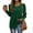 Green Womens Long Sleeve Round-Neck Blouses & Shirts for Women, variant on Womens Scoop Neck Sweatshirts Dressy Tops Womens Fall Fashion Bishop Sleeve with Button Shirts Oversized T Shirts Solid Color Waffle Knitting Sweater Gifts for Women Trendy Gray 4