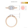 thumbnail image 5 of ANGARA IGI Certified Lab Grown 1.17 Ct Diamond Engagement Ring for Women in 14K Rose Gold (Size-7x5mm| Color-F-G| Clarity-VS) | April Birthstone, Anniversary, Jewelry Gift for Women | Diamond Ring, 5 of 8
