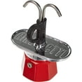 thumbnail image 2 of Bialetti - Mini Express Color: Moka Set includes Coffee Maker 2-Cup (2.8 Oz) + 2 shot glasses, Red, Aluminium, 2 of 5