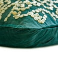 thumbnail image 2 of The HomeCentric Royal Green Lumbar Pillow Cover Mother Of Pearls Lumbar Pillow Cover Pack of 2, 12"x16" (30x40 cm) Lumbar Pillow Cover Rectangle Silk Lumbar Pillow Cover Floral - Royal Queen Gardens, 2 of 3