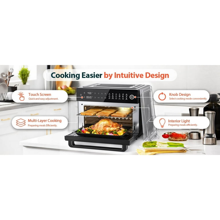 Aeitto 32QT MAX Smart Air Fryer, with Rotisserie and Full Accessories