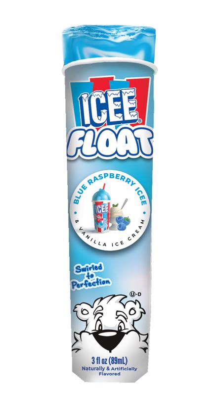 Icee Float Blue Raspberry And Vanilla Ice Cream Freeze Tubes 18 Oz 6 Count Frozen 8871