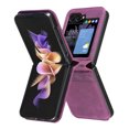thumbnail image 2 of Dteck for Samsung Galaxy Z Flip 5 5G Case,Shockproof PU Leather Hard Shell Ultra Thin Slim Durable Protective Phone Case Cover for Samsung Galaxy Z Flip 5 5G 2023,Dark Purple, 2 of 8