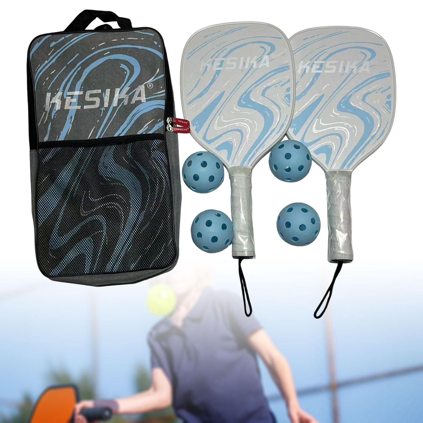 Pickleball Paddles Set With 4 Wood Pickleball Rackets & 4 Balls & 4 Grip Tapes & Portable Carry Bag For Indoor/Outdoor Sports - 18 - View #8