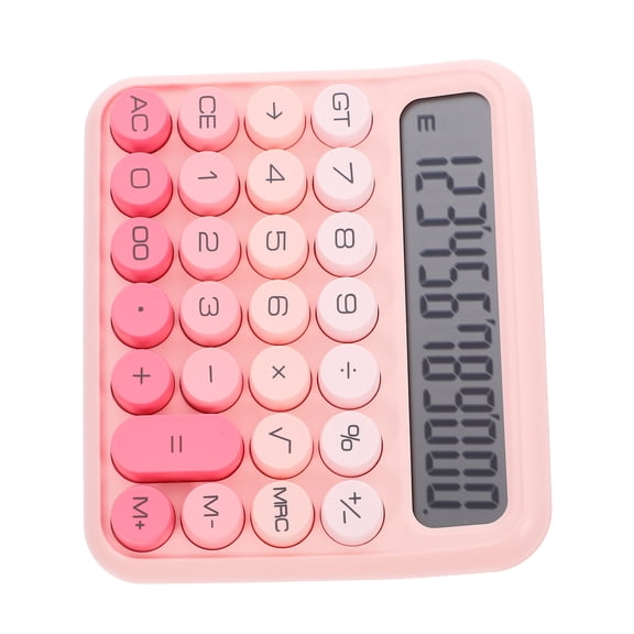 MLINS  Calculator Colorful Desktop Calculators Cute Office Child Pink