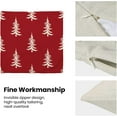 thumbnail image 5 of Christmas Pillow Covers 18x18 Set of 2, Christmas Tree Red Throw Pillow Covers Linen Farmhouse Vintage Winter Christmas Decor Cushion Case Christmas Home Decor for Couch Sofa Indoor Outdoor, 5 of 6