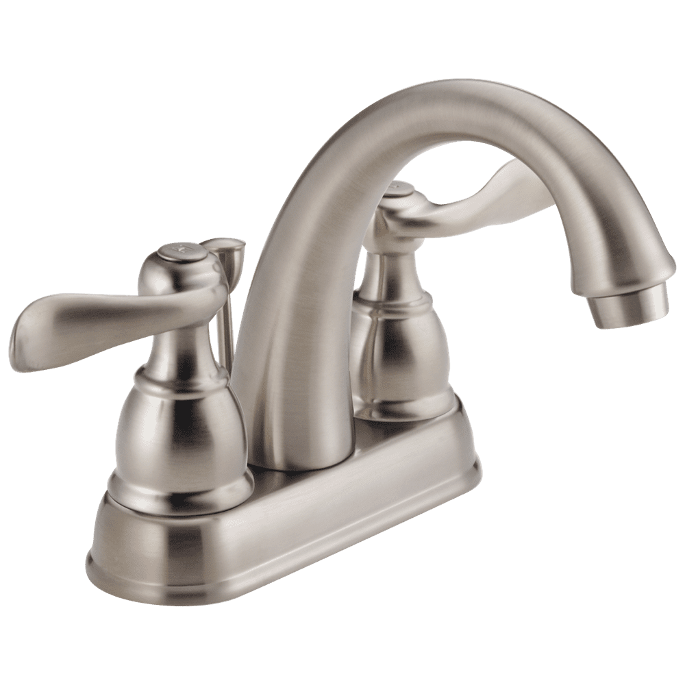 Delta Windemere Two Handle Centerset Bathroom Faucet in Stainless