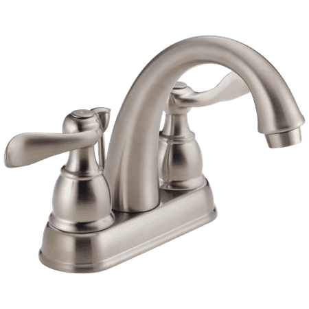 Delta Windemere Two Handle Centerset Bathroom Faucet in Stainless B2596LF-SS